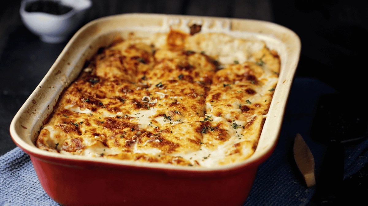 Gebackene Lasagne in Auflaufform