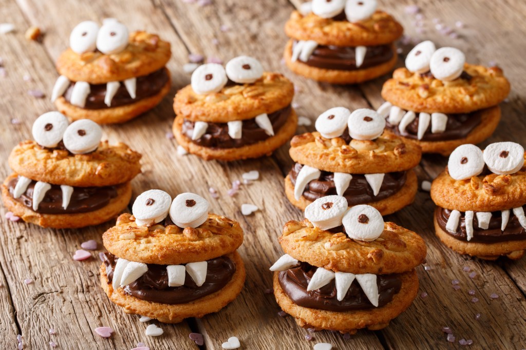 Monster-Kekse für Halloween.