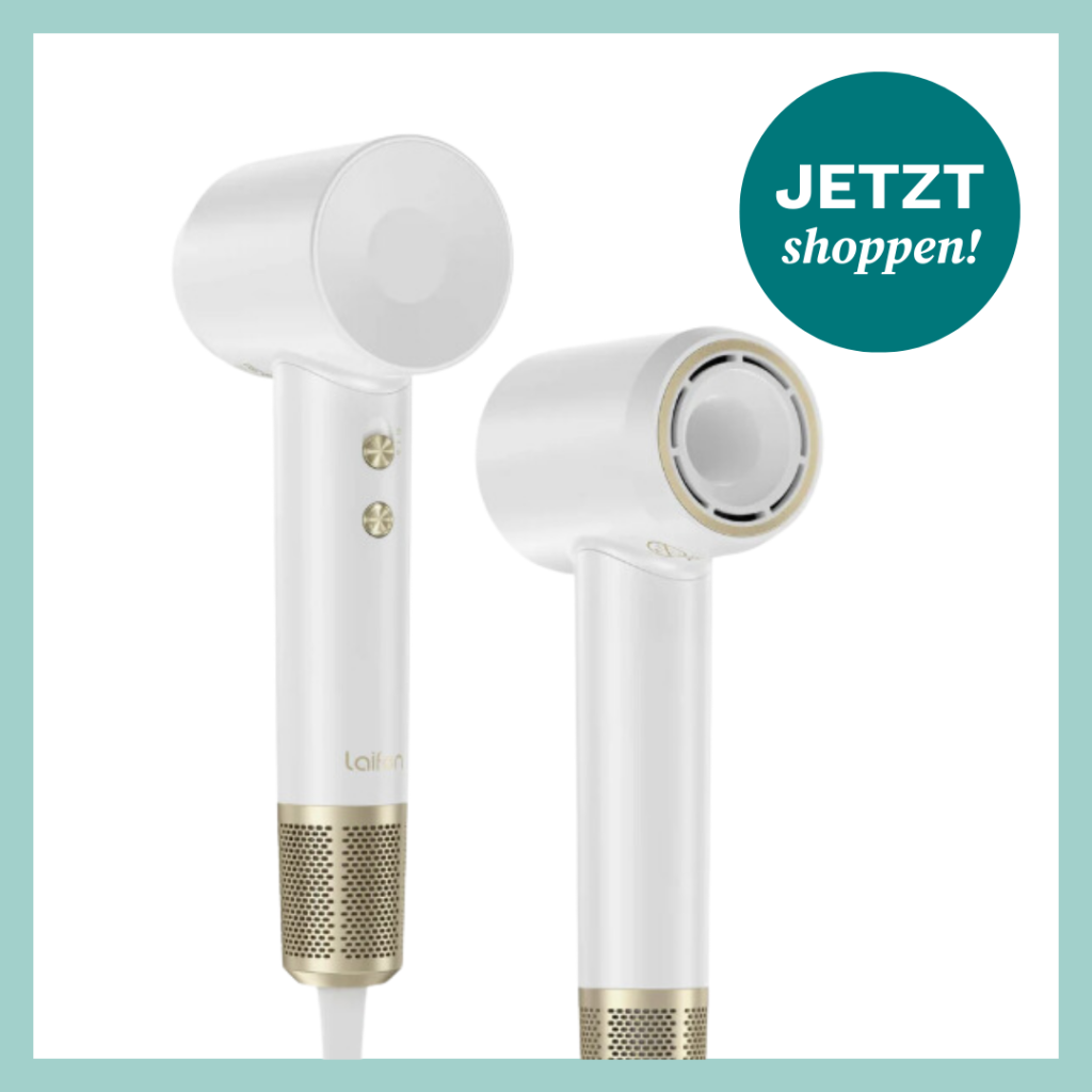 Weißer Haartrockner in Profi-Qualität.