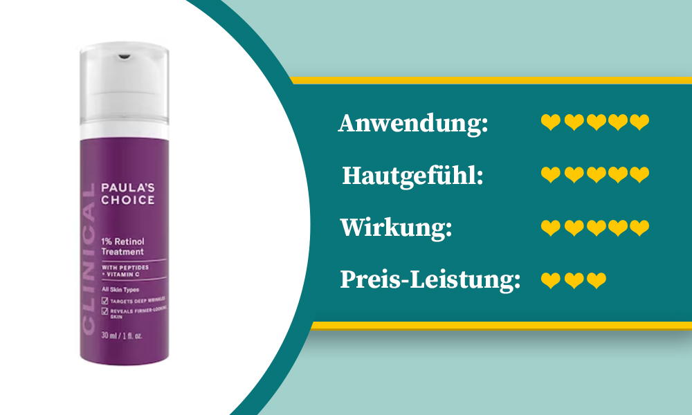 Positive Bewertung vom Retinol-Serum von Paula's Chioce.