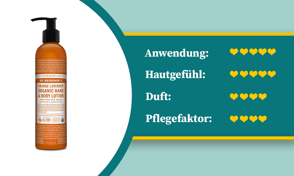 Eine tolle Bodylotion, die nach Orange duftet.