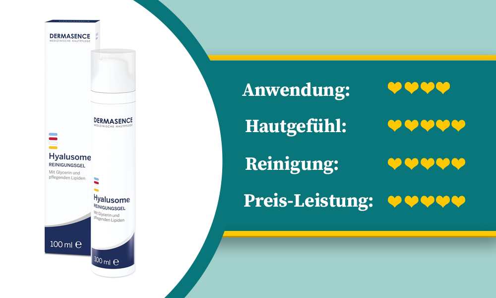 Super Testurteil für das Gel von Dermasence