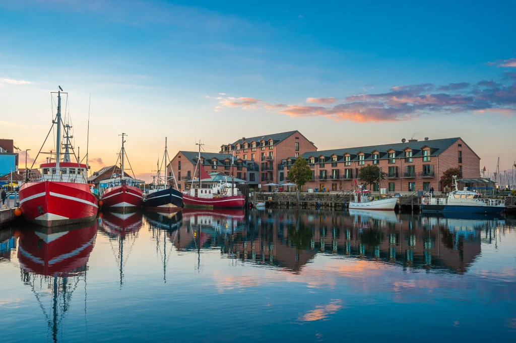 Fischereihafen in Heiligenhafen an der Ostsee