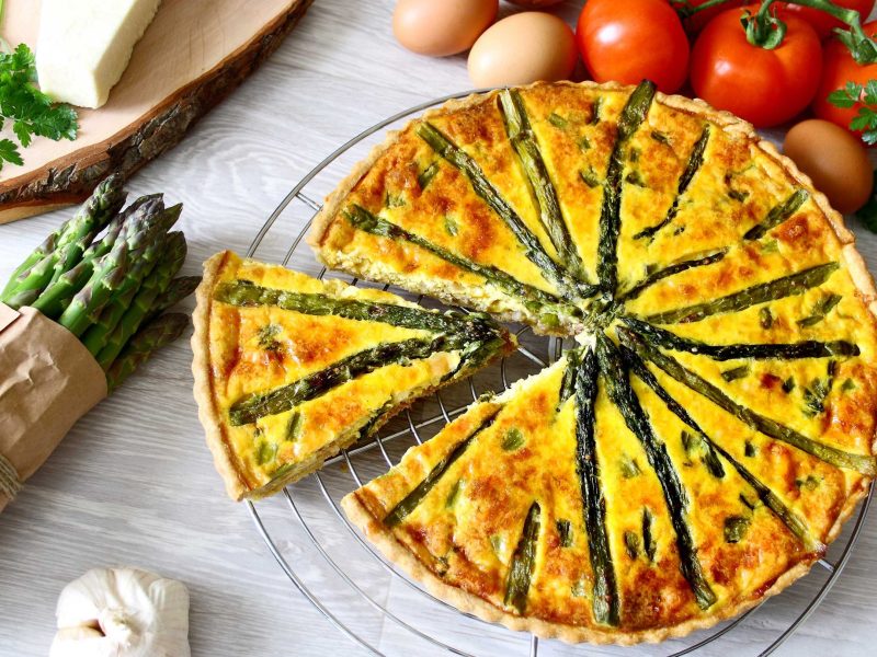Köstliche Spargel-Quiche