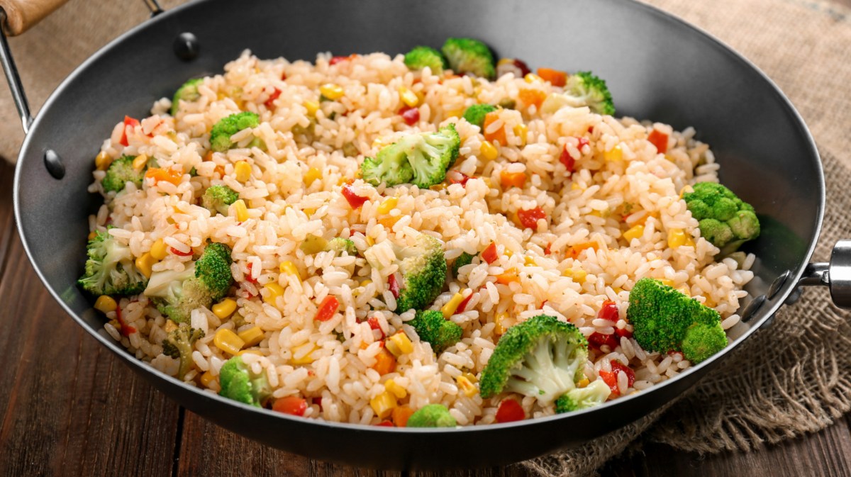 Reispfanne mit Gemüse