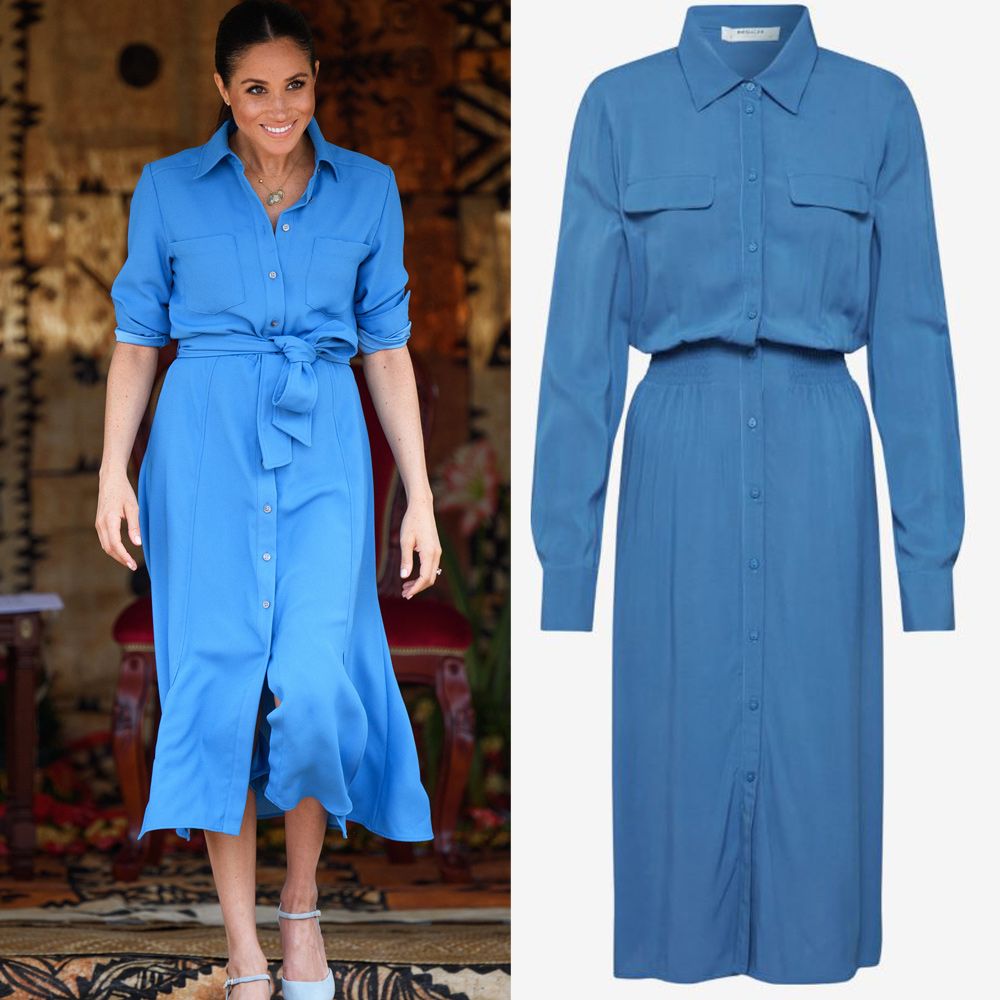 Meghan blaues Kleid Meghan blaues Kleid
