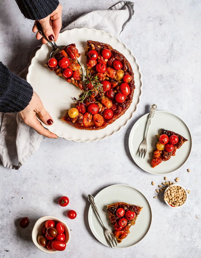 Französisch kochen: Tarte Tatin mit Tomaten