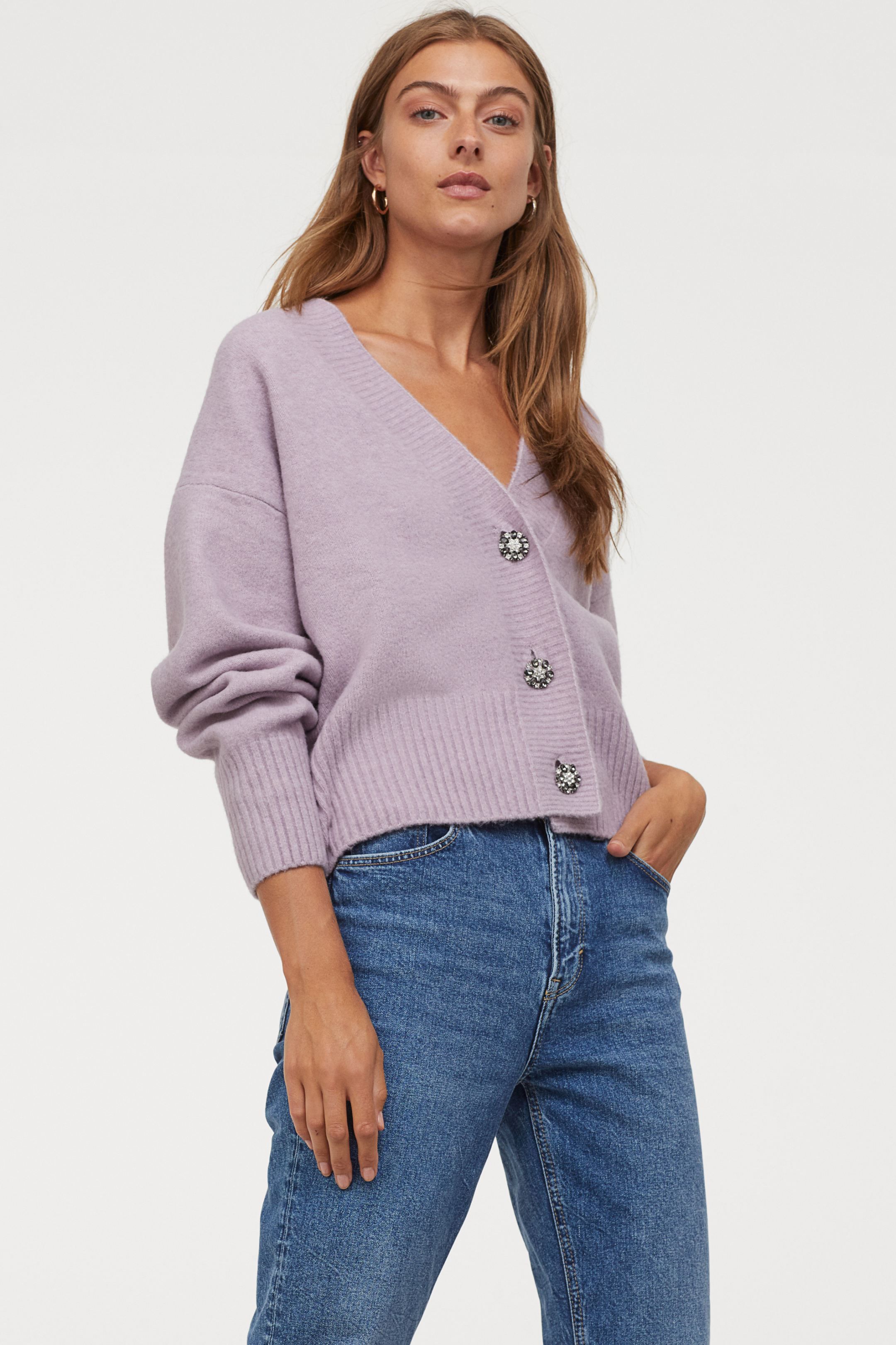 Lila Cardigan von H&M