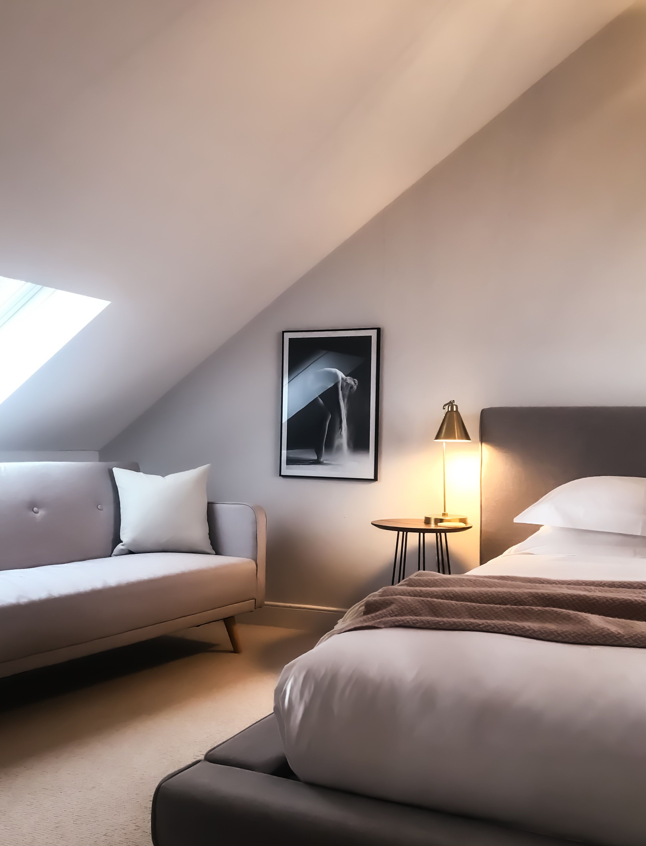 Weiß als Wandfarben für das Schlafzimmer