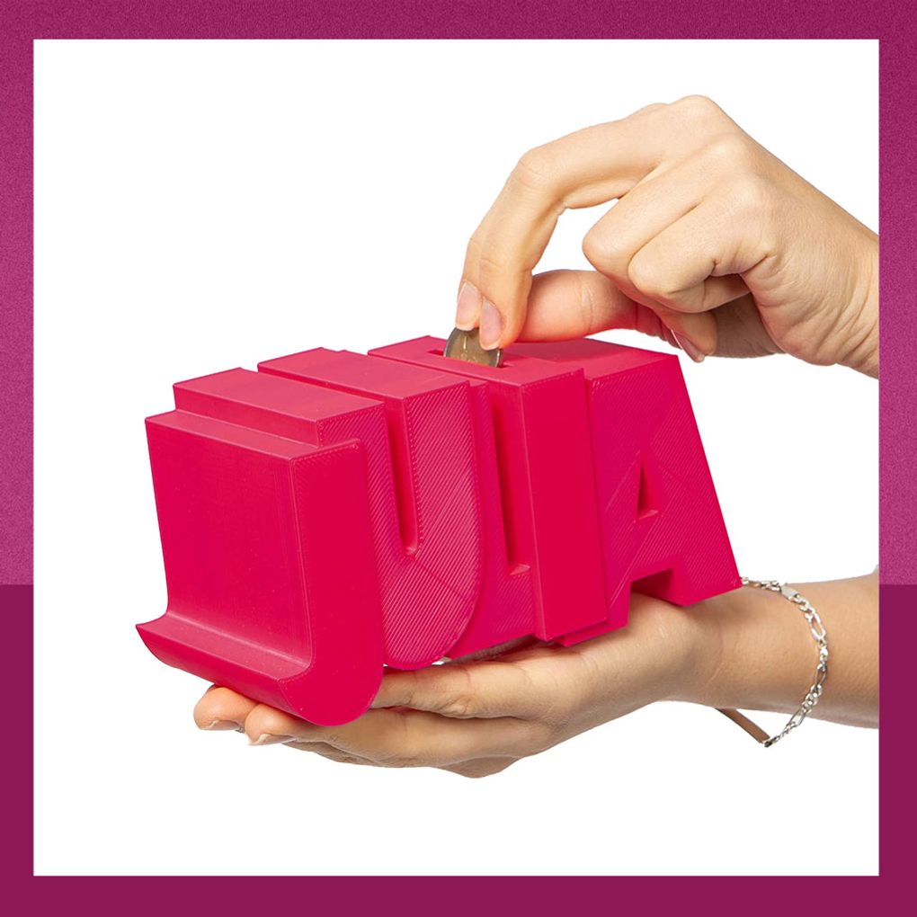 Geschenkideen zur Taufe: Namens-Spardose Geschenkideen zur Taufe: Namens-Spardose