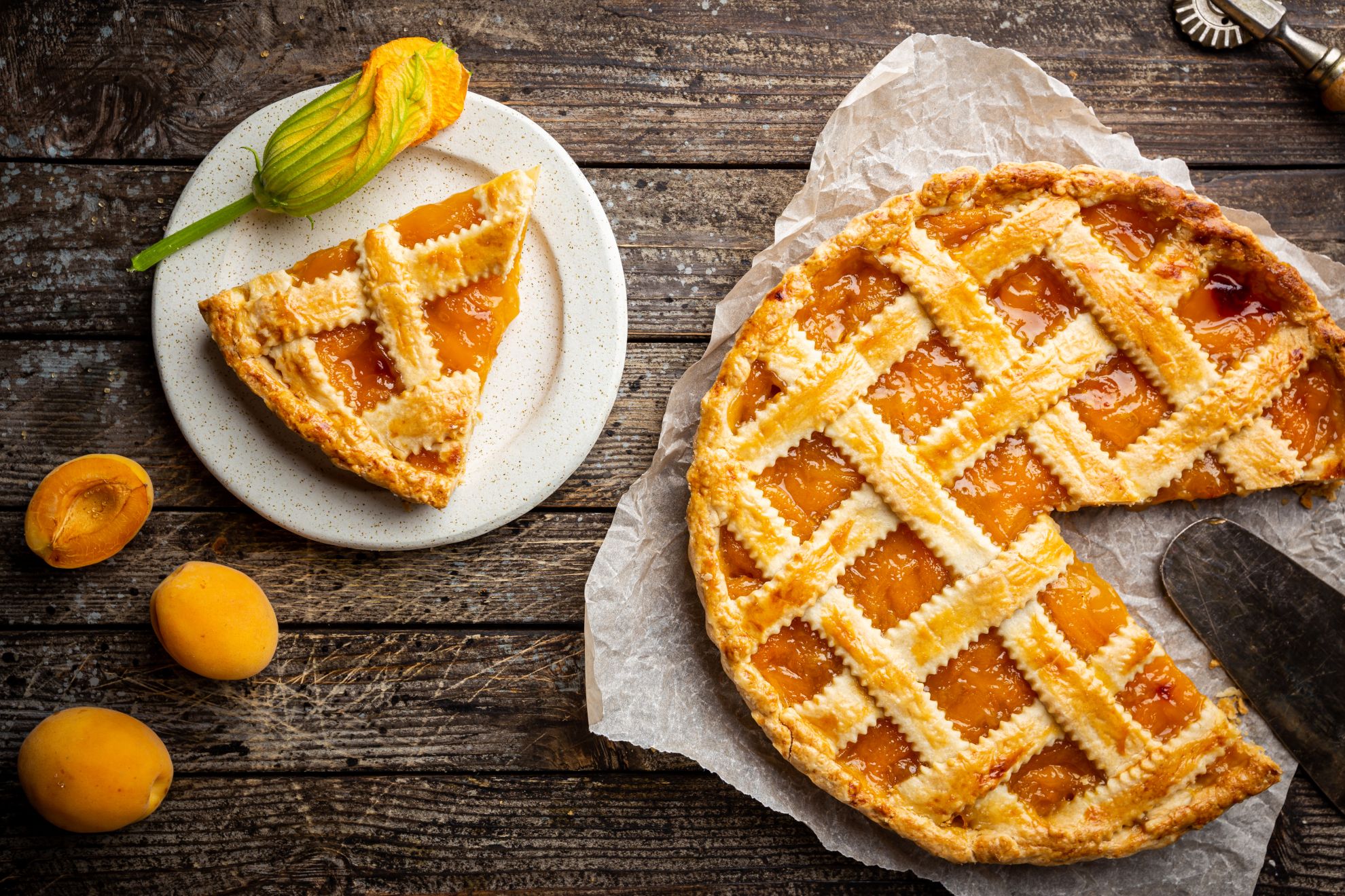 Aprikosen-Gittertarte backen Aprikosen-Gittertarte backen
