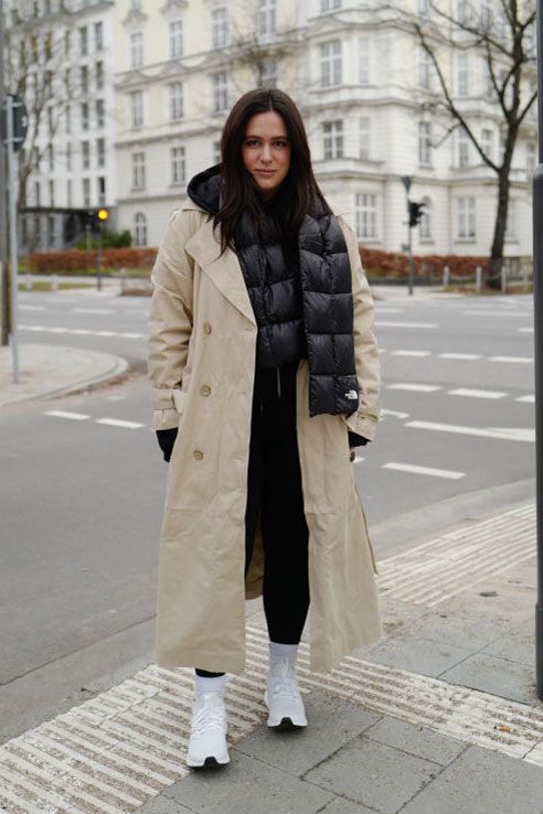 Gesteppte Schals sind im Winter Trend