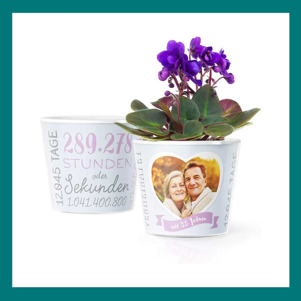 33. Hochzeitstag: Blumen mit Jahreszahl 33. Hochzeitstag: Blumen mit Jahreszahl