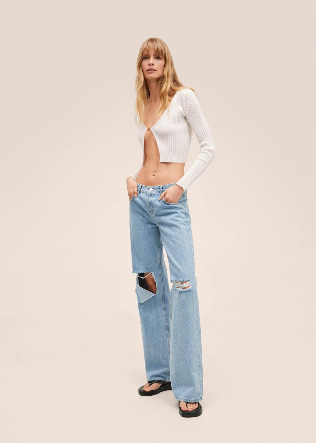 Low-Rise-Jeans Mango