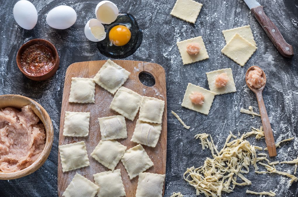 Ravioli mit Fleichfüllung selber machen Ravioli mit Fleichfüllung selber machen