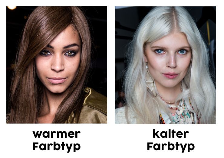 Warmer Farbtyp vs. kalter Farbtyp Warmer Farbtyp vs. kalter Farbtyp