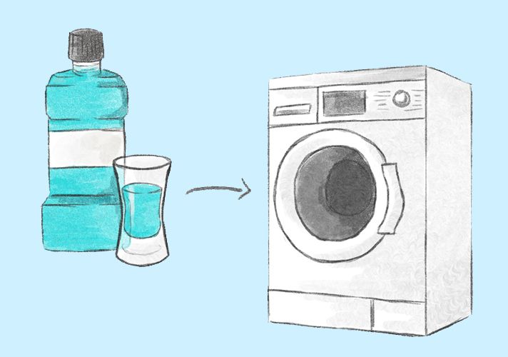 Mundwasser gegen Geruch in der Waschmaschine Mundwasser gegen Geruch in der Waschmaschine
