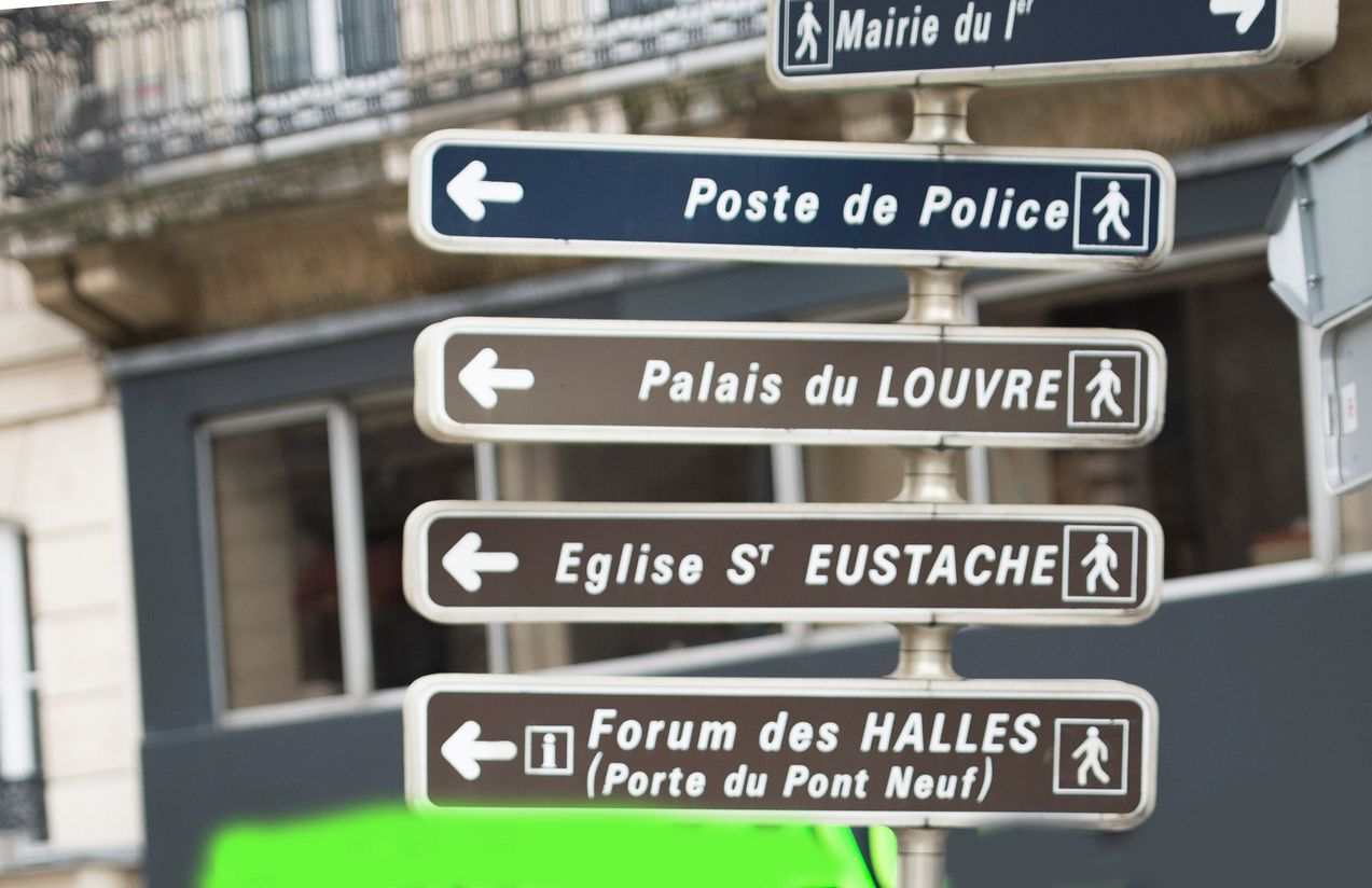 Straßenschild in Paris