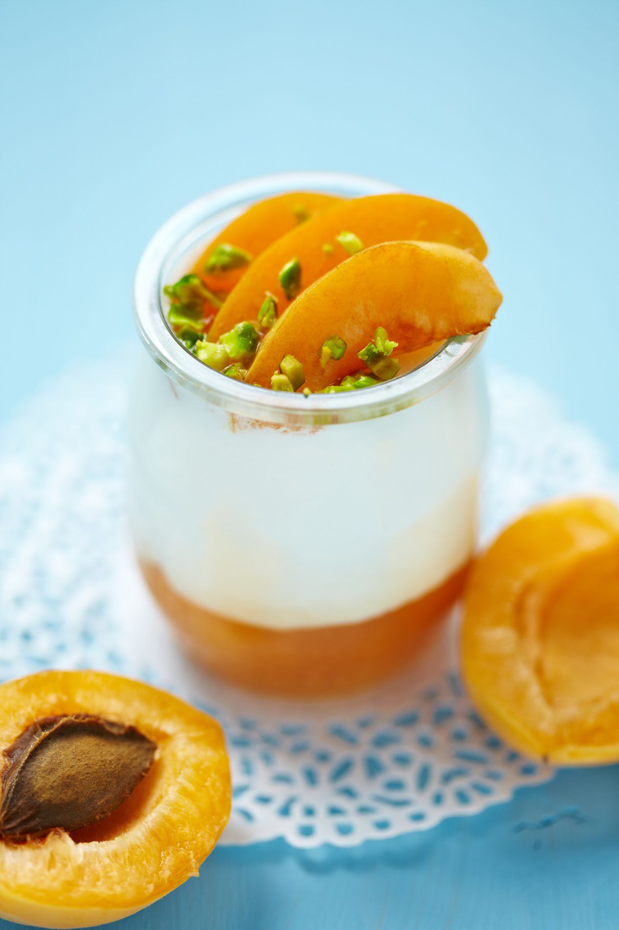 Low Carb Dessert: Skyr-Creme mit Aprikosenmark