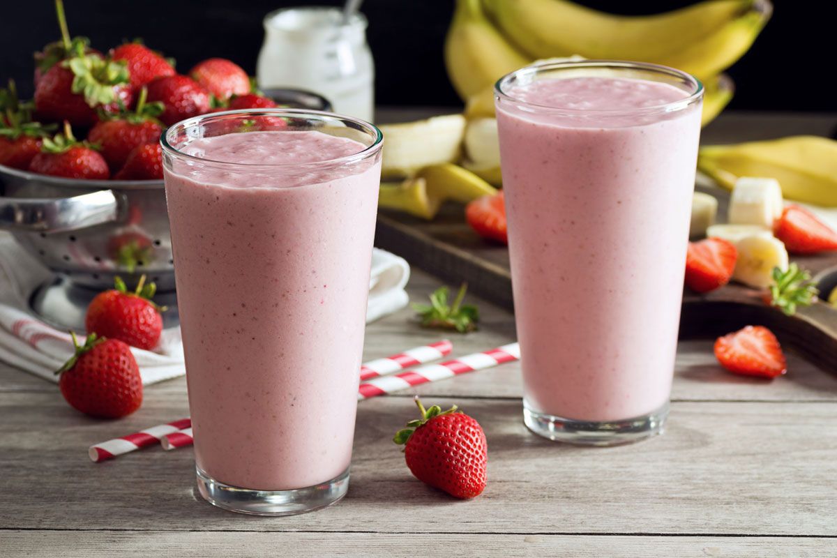 Erdbeer-Banane-Kokos-Smoothie