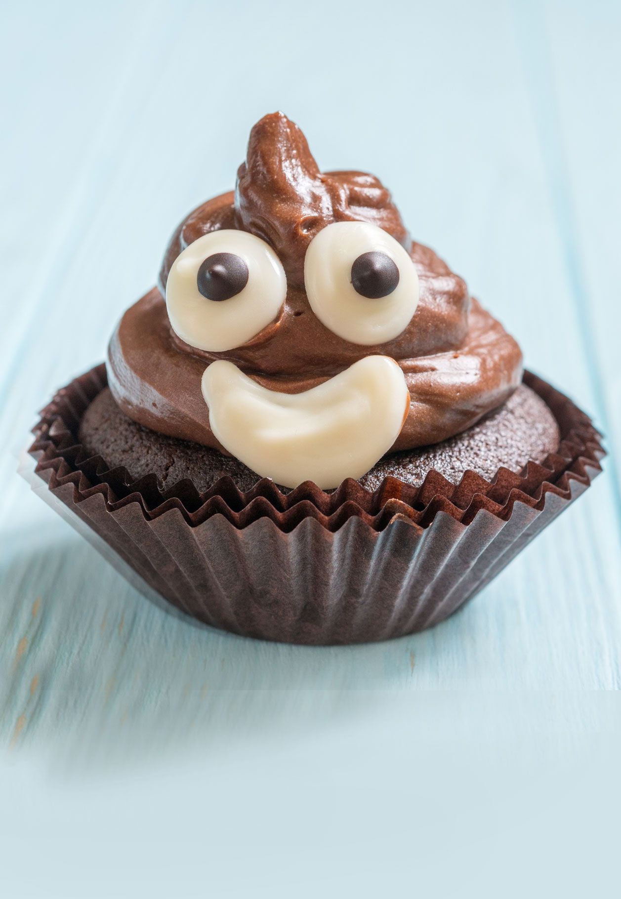 Kack-Emoji-Muffins für den Kindergeburtstag