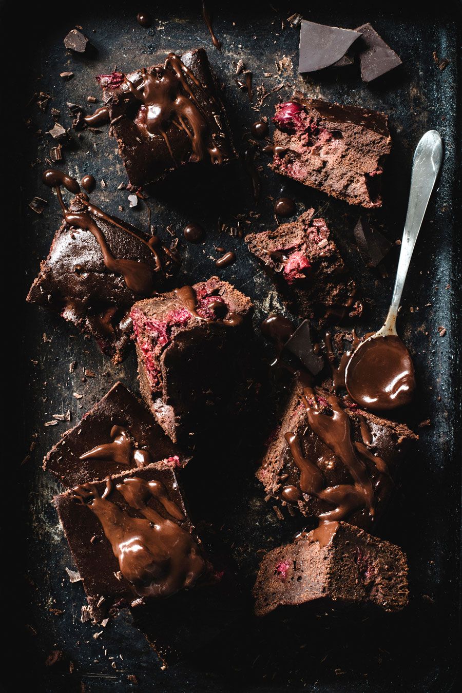 Schokokuchen mal anders: Brownies mit Beeren