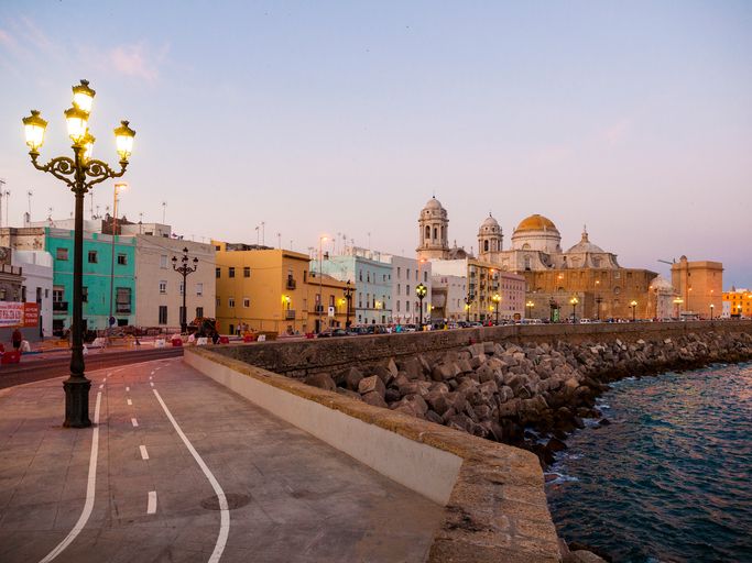 Sonnenuntergang in Cádiz