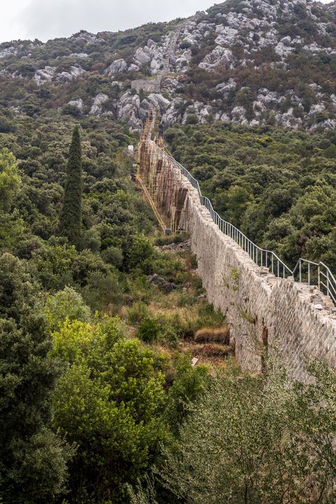 Ston in Kroation kann eine günstige Alternative zur Chinesischen Mauer sein.