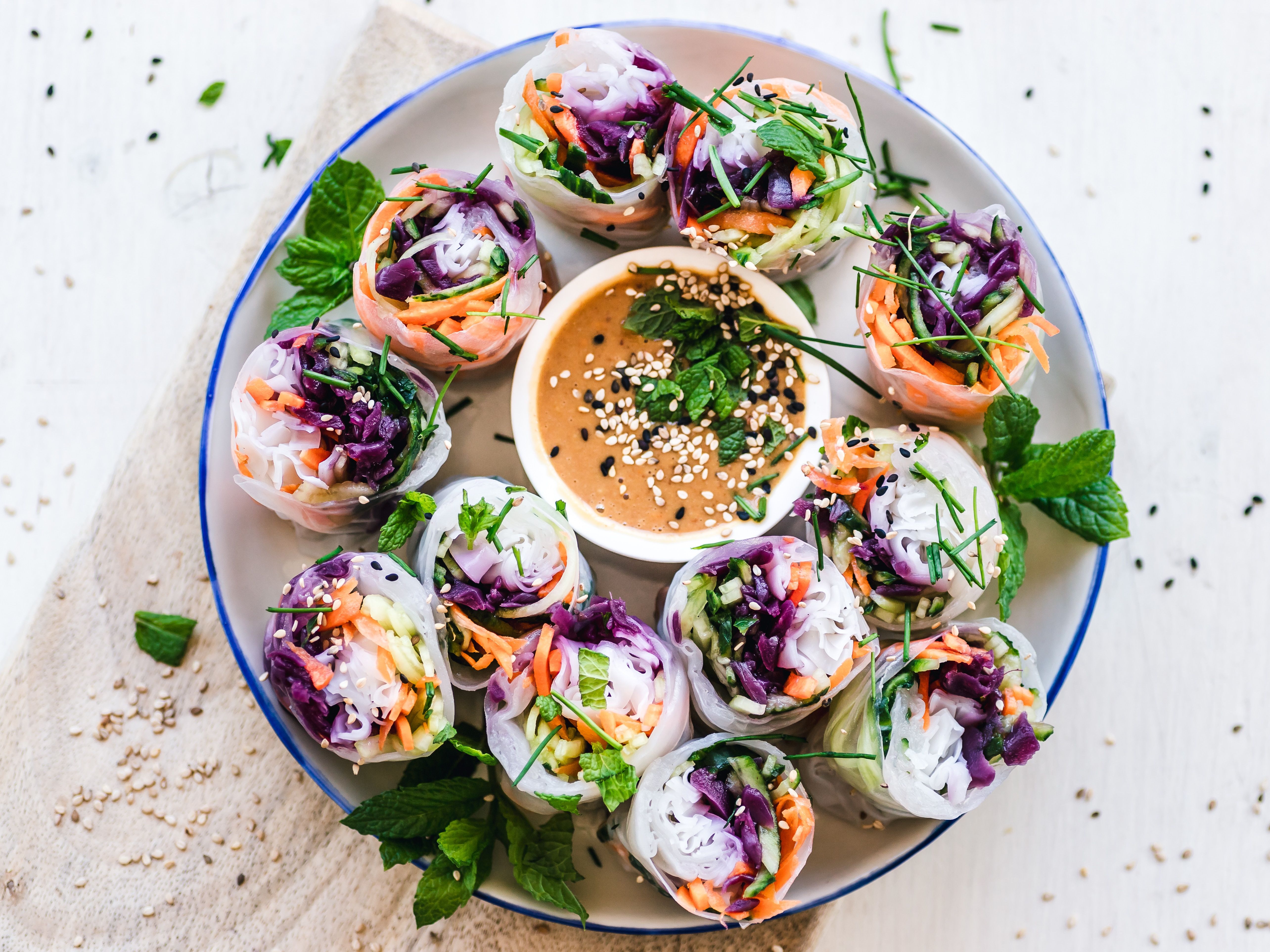 Summer Rolls aus Gemüseresten