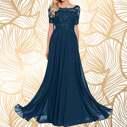 Abiballkleider 2019: Blaues Kleid mit Spitze Abiballkleider 2019: Blaues Kleid mit Spitze