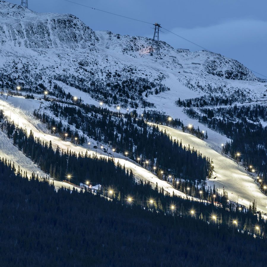 Ski-Piste in Schweden