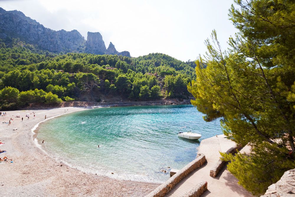 Einsamer Strand auf Mallorca: Cala Tuent