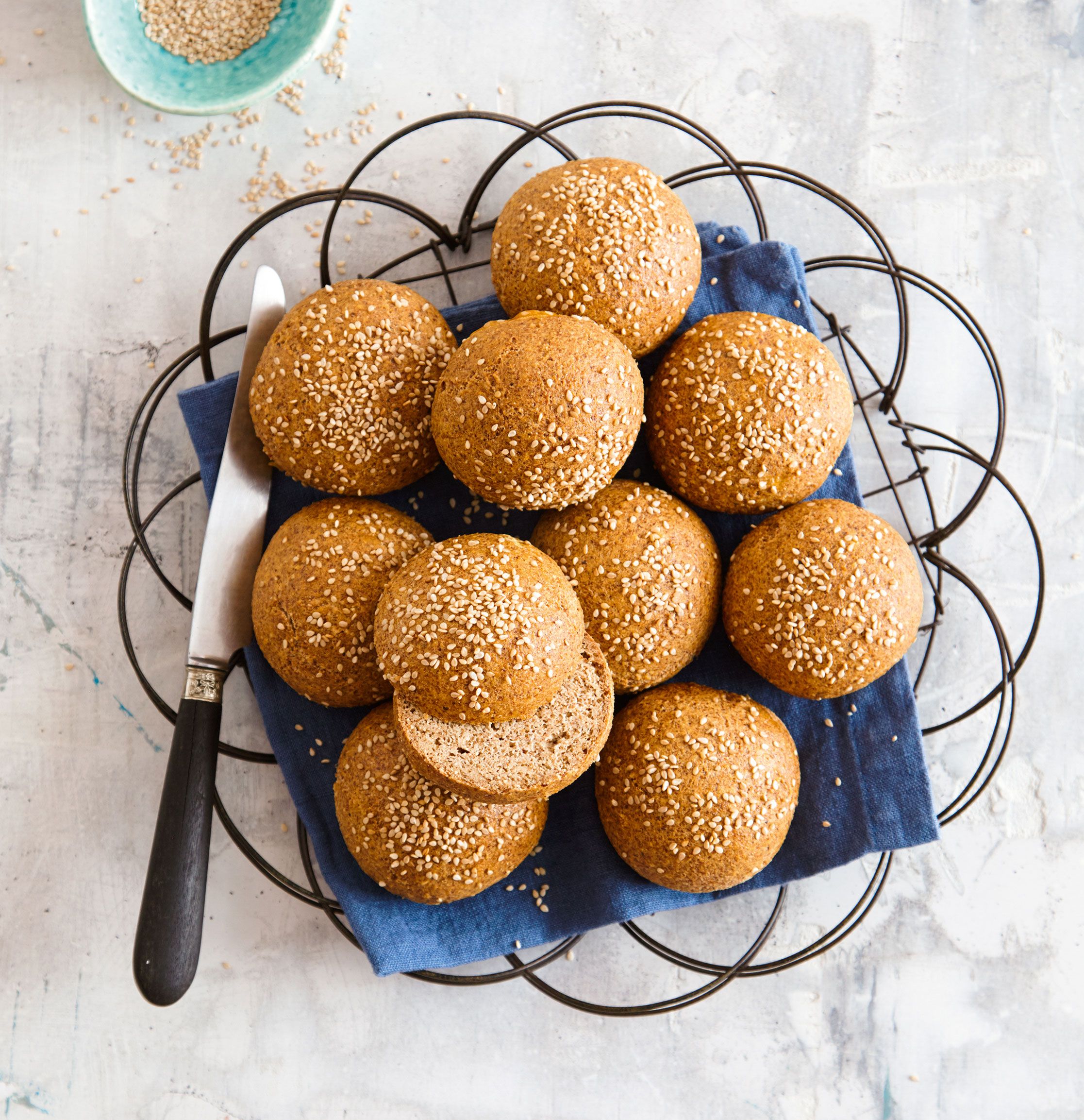 Low-Carb-Burger-Brötchen