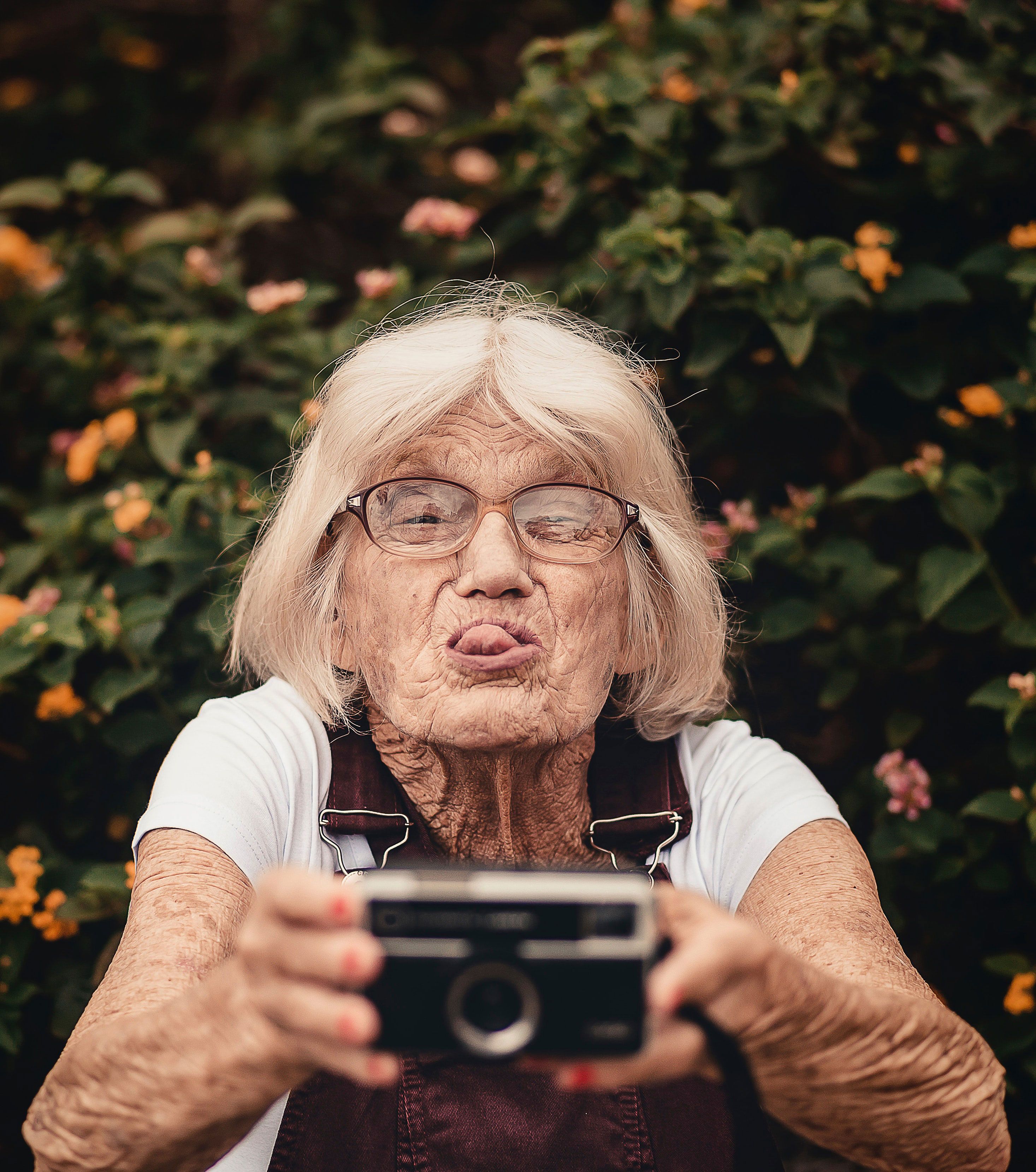 Für Selfies ist man nie zu alt