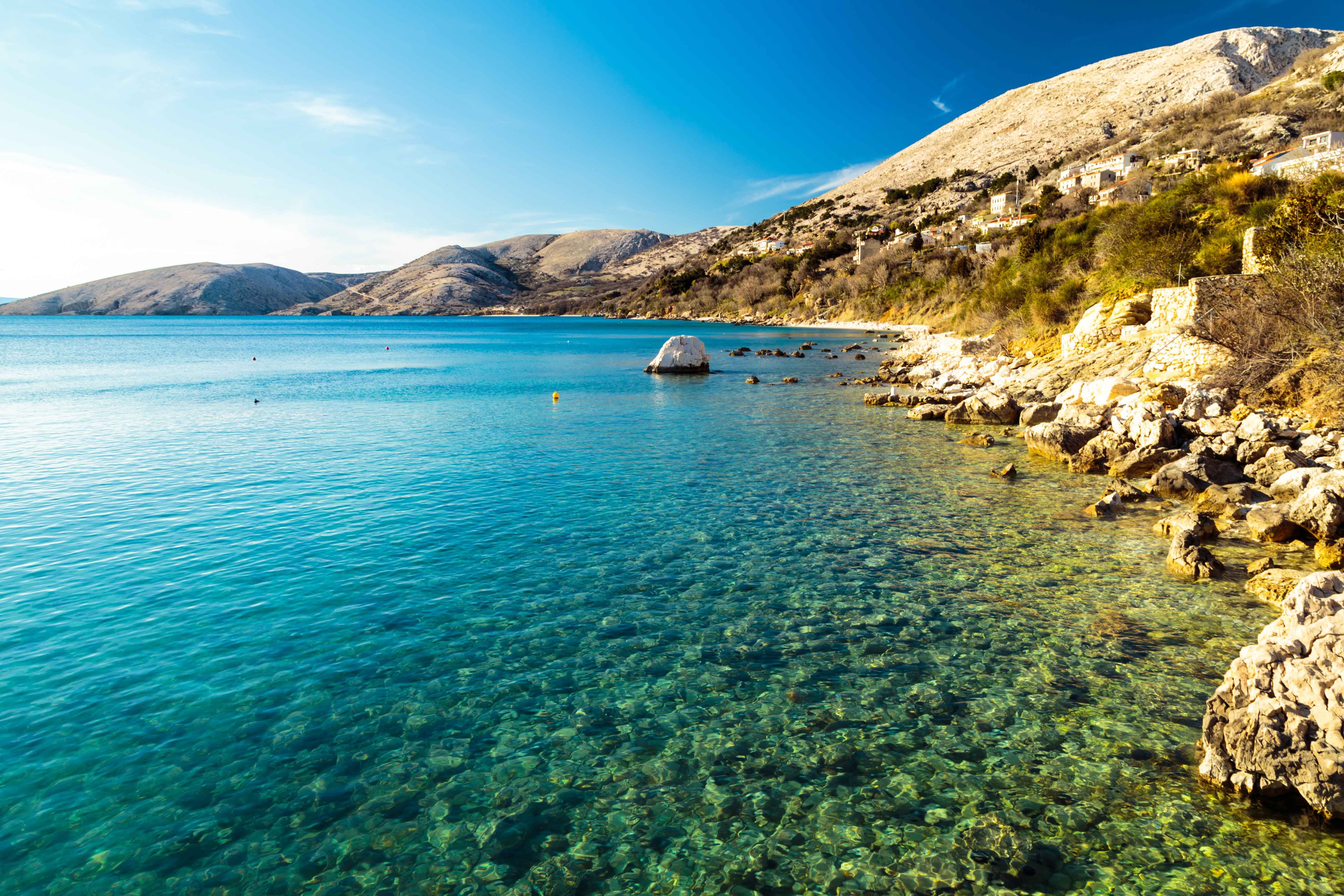 Die Stara Baska Bucht in Krk.