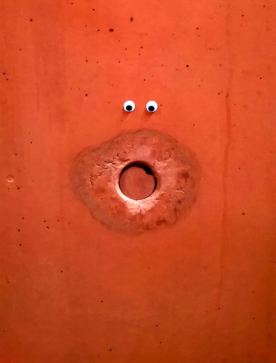 Eyebombing in der FH von Frankfurt am Main