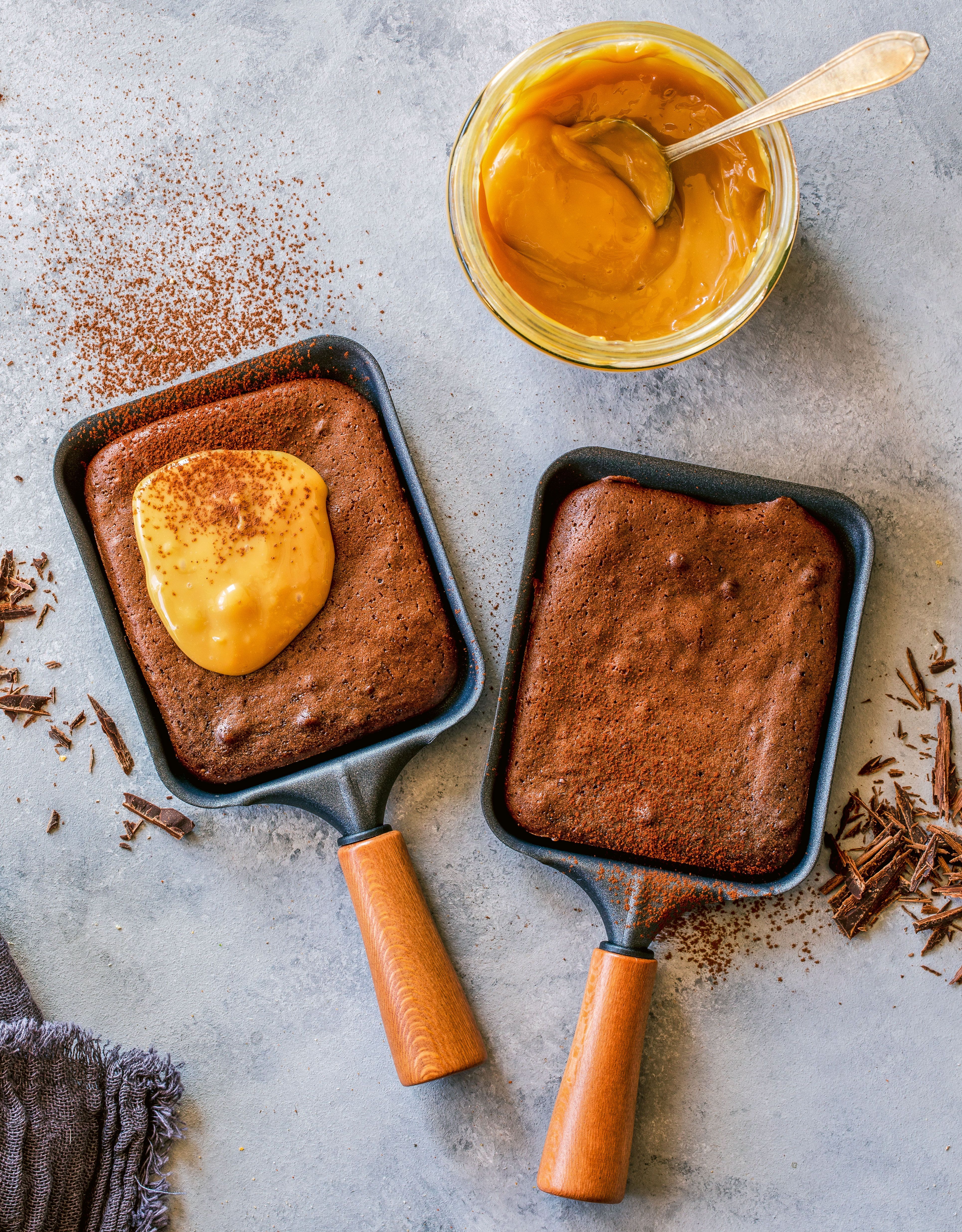 Süßes Raclette: Brownies