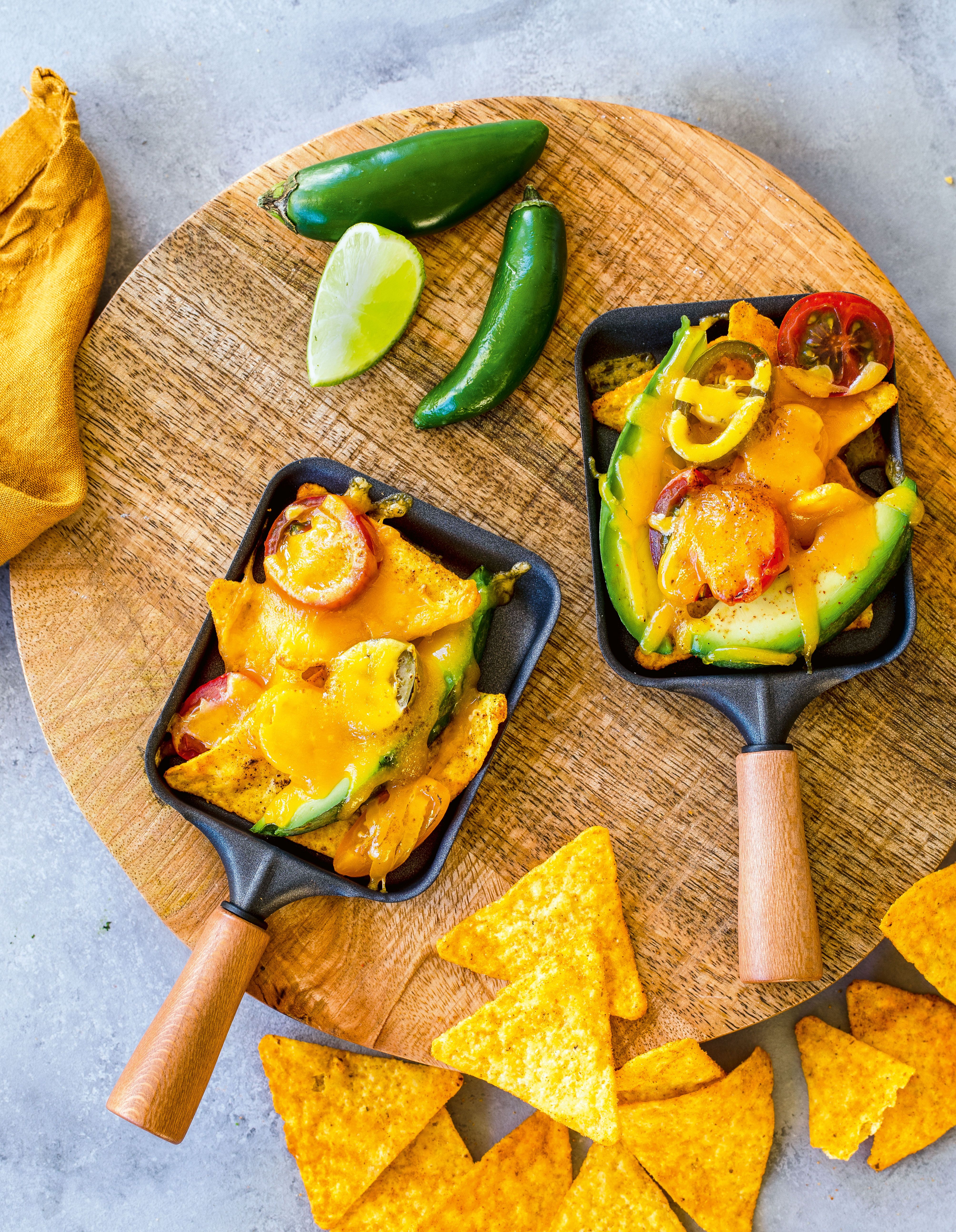 Raclette-Idee: Nachos-Raclette