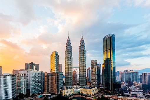 Die Skyline von Kuala Lumpur.