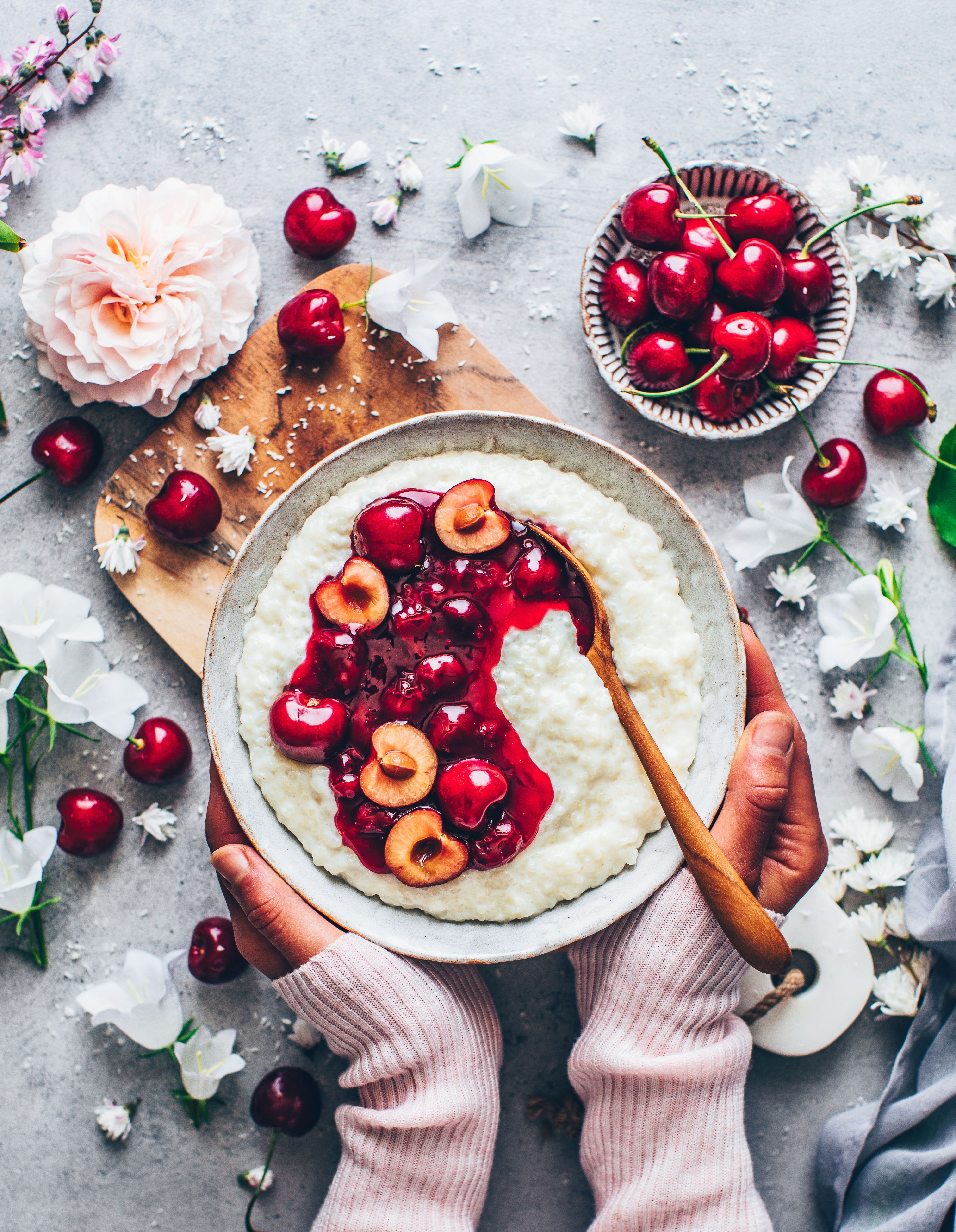 Veganes Frühstück: Rezept für veganen Milchreis