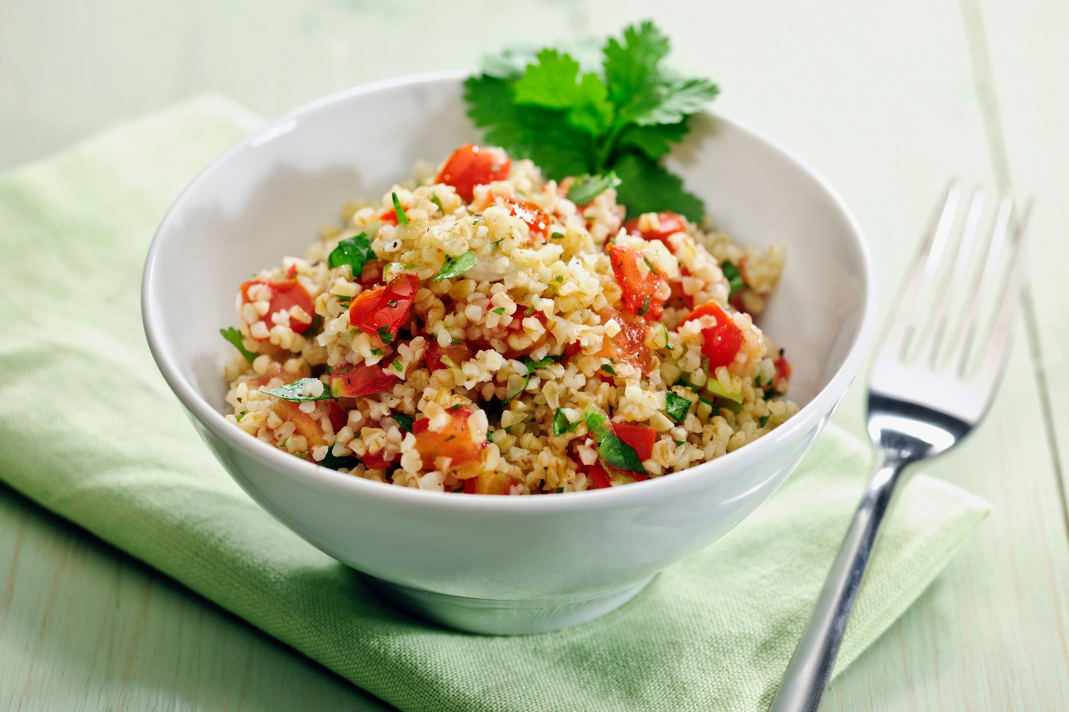 Schneller Salat mit Bulgur Schneller Salat mit Bulgur