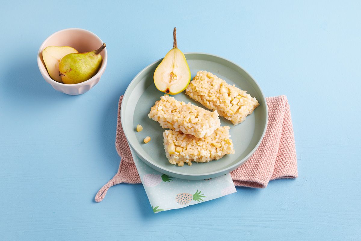 Feste Beikost-Rezepte: Milchreisschnitten Feste Beikost-Rezepte: Milchreisschnitten