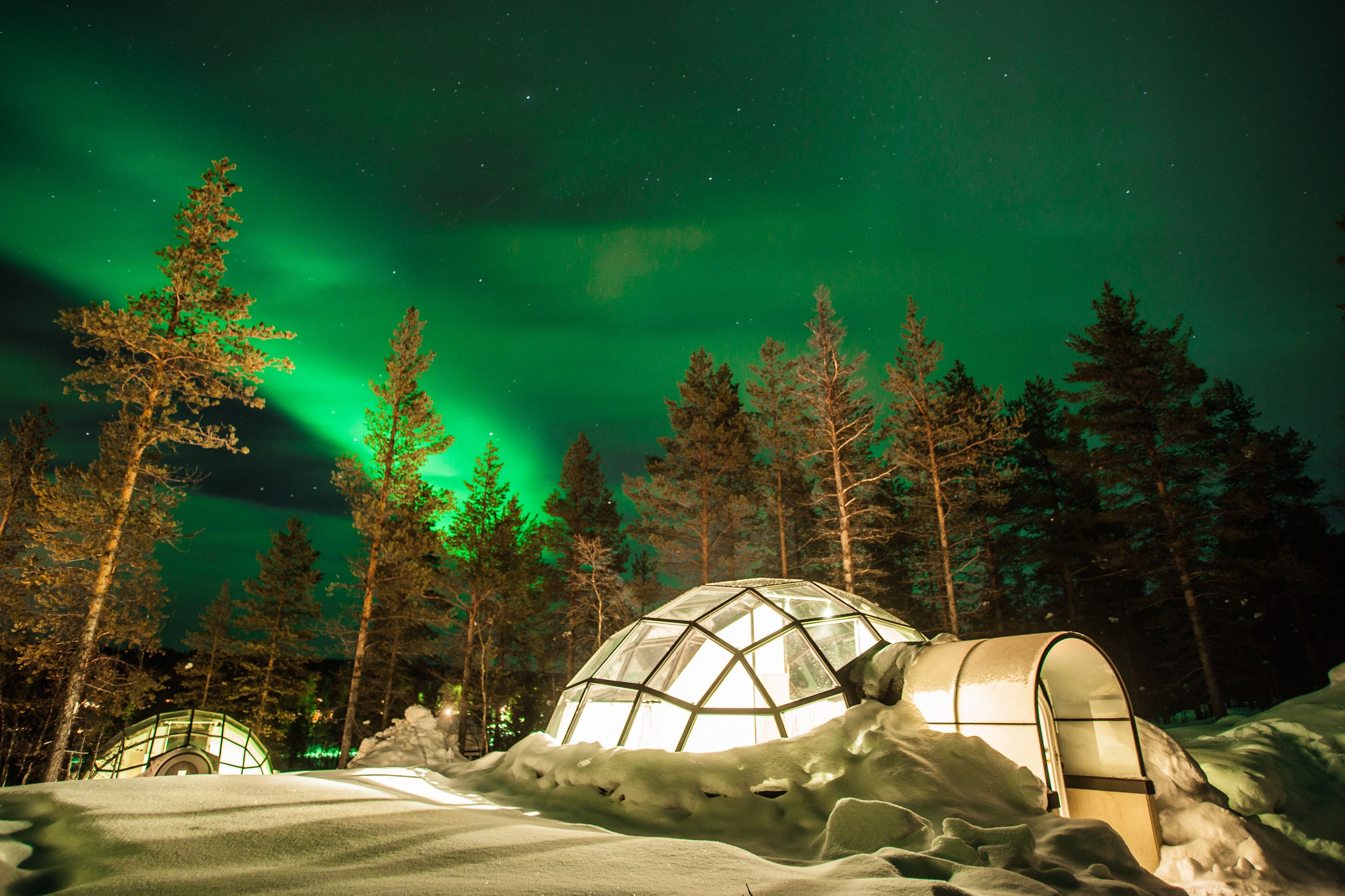 Iglu-Dorf in Finnland