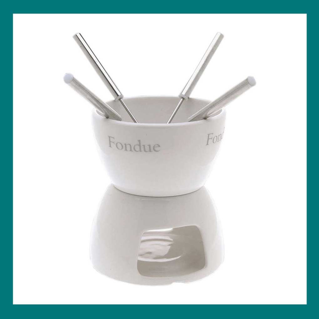 Wichtelgeschenke: Idee Schoko-Fondue-Set