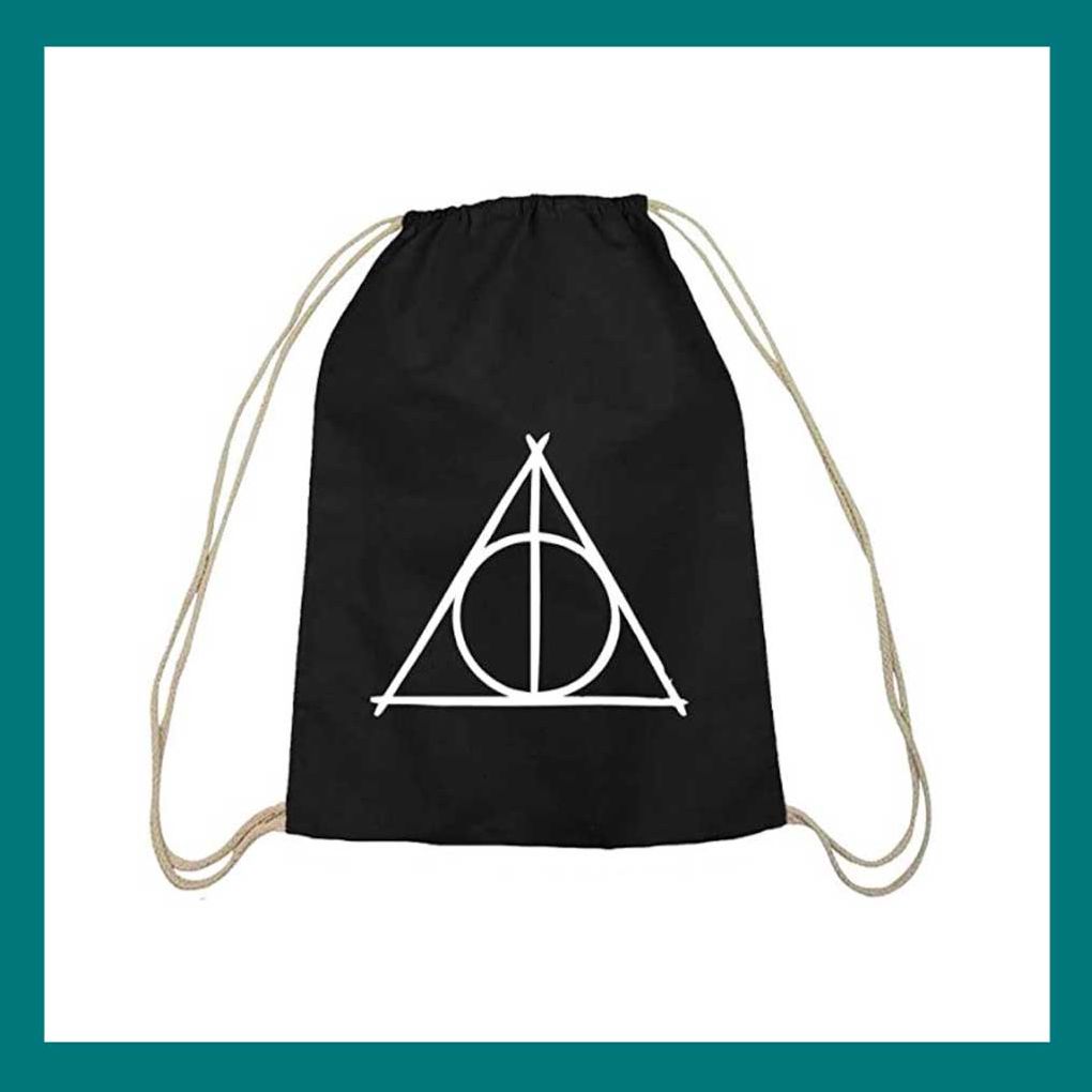 Harry Potter Geschenk: Turnbeutel mit Harry Potter Symbol Harry Potter Geschenk: Turnbeutel mit Harry Potter Symbol
