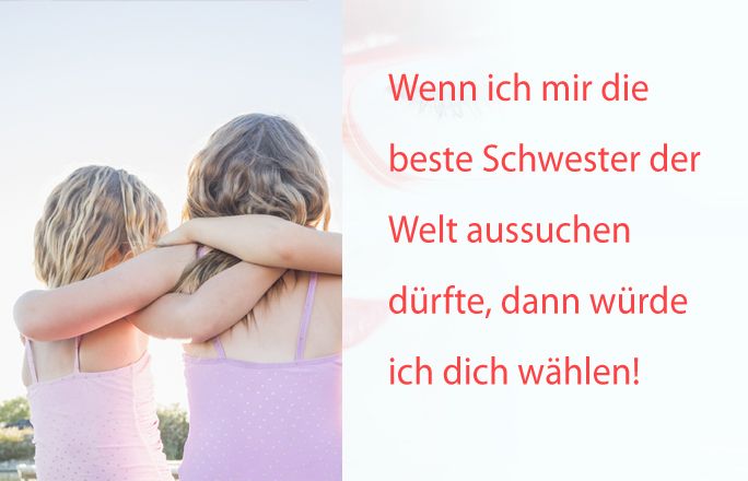 Geschwisterspruch: Die beste Schwester der Welt