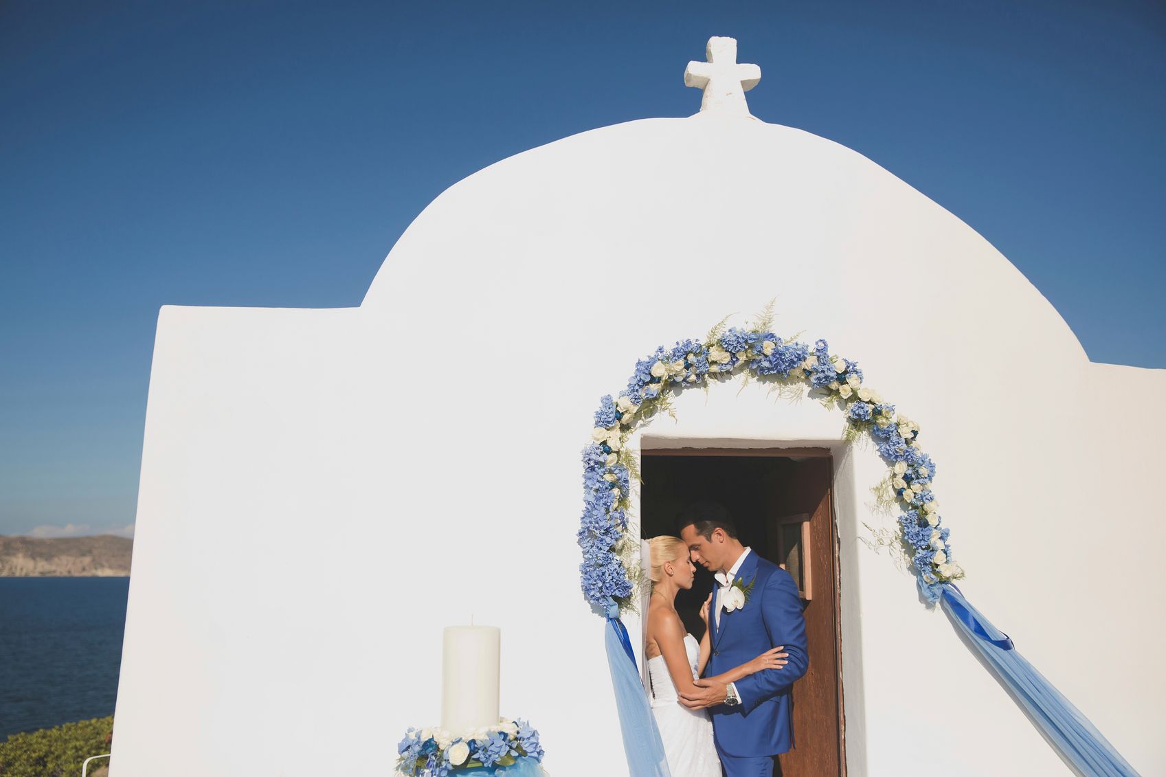Hochzeitspaar in Griechenland