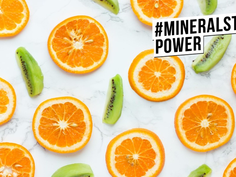 Orangen Flat-lay Vitamine Mineralstoffpower