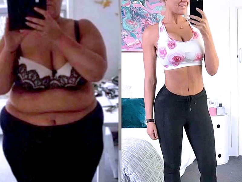 Vorher-Nachher-Erfolg: Simone Anderson hat in 12 Monaten 92 kg abgenommen.
