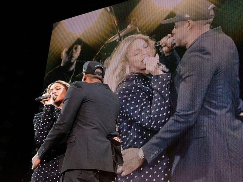 Beyoncé und Jay-Z zusammen bei einem Auftritt
